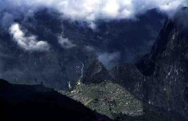 Vista general de la ciudadela en Machu Picchu (foto)