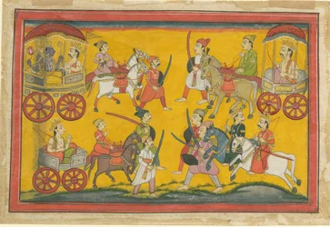 Procesión de Vishnu, c. 1755