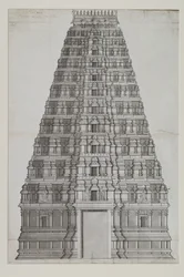 Un gopuram de doce pisos