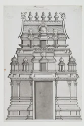 Un gopuram de dos pisos