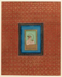 Akbar y uno de sus hijos o nietos, 1875-1900