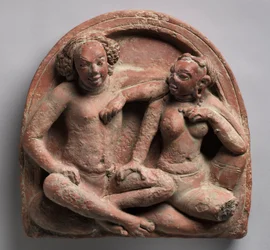 Pareja amorosa: Mithuna, Ahichchatra, Uttar Pradesh Norte de India