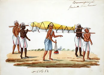 Procesión funeraria brahmán