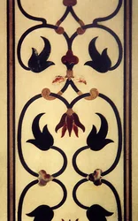 (detalle) del trabajo de incrustación en una pared exterior, c.1631-54