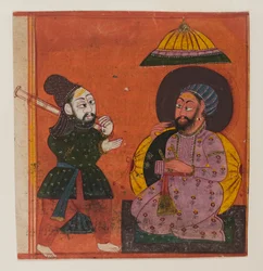 Fragmento de una Página de una Serie del Markandeya Purana