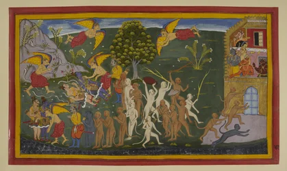 Garuṇa libera y cura a Rāma y Lakṣmaṇa; los monos cargan contra Laṅkā en triunfo.