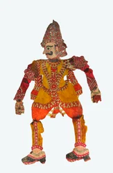 Gran títere de sombras de Karnataka, cuero