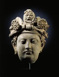 Cabeza de un Bodhisattva de Gandhara