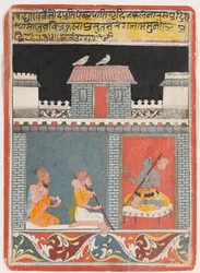 Krishna y dos yoguis