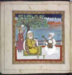 Panj.D.4 f.9 (izquierda), Libro de oraciones de Rani Jindan