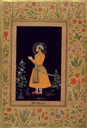 Retrato de Shah Jahan (1592-1666) Mughal, c.1632
