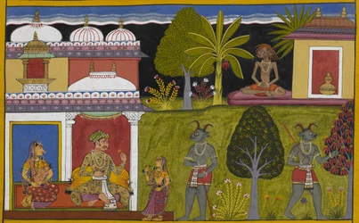 Praheti se convierte en un asceta mientras que Heti se casa con Bhayā y tiene un hijo, Vidyutkeśa.