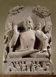 Bodhisattva sentado, Mathura