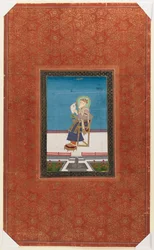 Shah Jahan con un halcón, 1875-1900