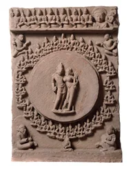 Shiva Parvati, de Makarandanagar (relieve, siglos IX-X)