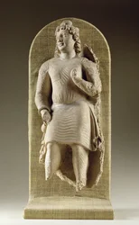 Joven de pie o Maitreya, Gandhara