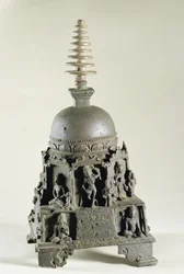 Estupa, Pala, Nalanda, Bihar