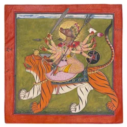 La diosa con cara de jabalí, Varahi, c.1660-70