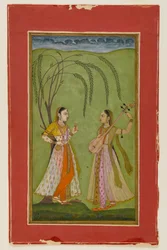 Dos damas en un paisaje, c.1725
