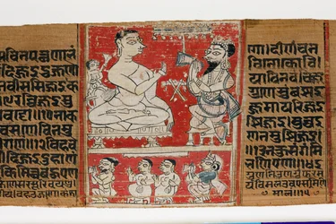 Vimalaprava conversa con Raji y Lakshmi, c.1300