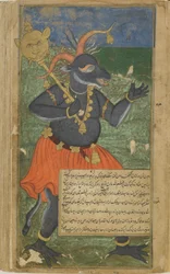 Vol.2 fol.218 Kumbhakarna responde al ataque de Dvivida