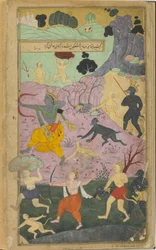 Vol.2 fol.237 Rama y Laksmana se unen al ataque contra Lanka
