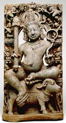 Yama, de Bhubaneswar, Odisha, 1100 d.C.