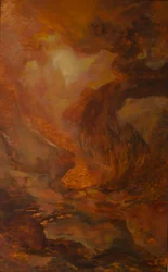 El mar de Amber La costa de Amber, 2024 (óleo sobre lienzo)