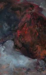 Magma Stories, 2024 (óleo sobre lienzo)