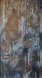 Map of Ages II, 2024 (técnica mixta sobre cartulina)