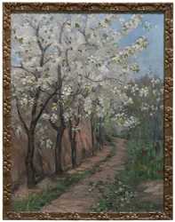 Flor de cerezo (óleo sobre lienzo)