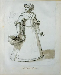 Una criada de cocina