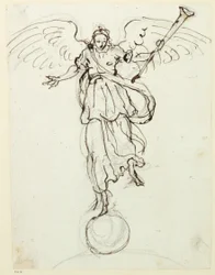 Fama, boceto preliminar, c.1631