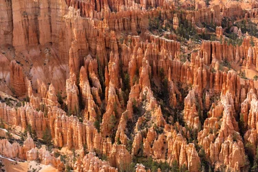 Chimeneas de hadas - agujas creadas por la erosión - en el Parque Nacional del Cañón Bryce, Utah, 2019