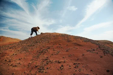 Escenas en Wu Cai Wan, en el desierto de Gobi (Xinjiang, China occidental), 2007 (foto)