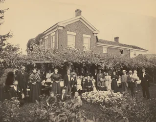 Retrato de una familia, cerca de Meadville, Pensilvania,1885-1889 (foto)