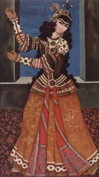 Bailarina con castañuelas, principios del siglo XIX