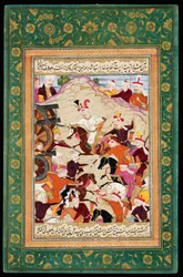 Shah Ismail I en la Batalla de Chaldiran