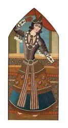 Una chica Qajar bailando, c.1840