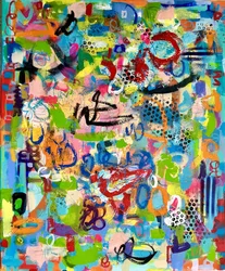 Juego abstracto y vibrante