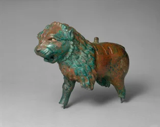 Figura de un león, c. principios a mediados del 1er milenio a.C.