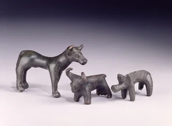 Dos toros, de Hungría y un jabalí, de la cueva Gower, Rhossilly, Gales del Sur, Edad de Hierro