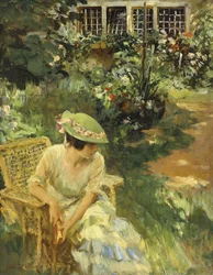 En el jardín
