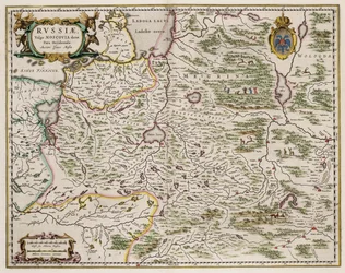 Mapa de Rusia Occidental De: Partes Septentrionalis et Orientalis, 1664