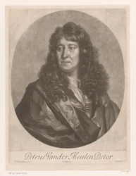 Retrato de Pieter van der Meulen Petrus Vander Meulen Pictor (título sobre el objeto)