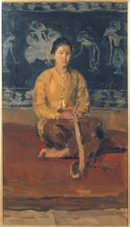Una mujer javanesa sentada, c.1916