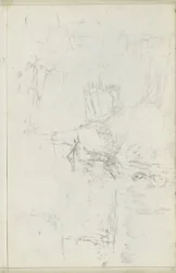 Abklatsch del dibujo de tiza en la hoja 5 verso