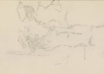 Abklatsch del dibujo de tiza en la página 13