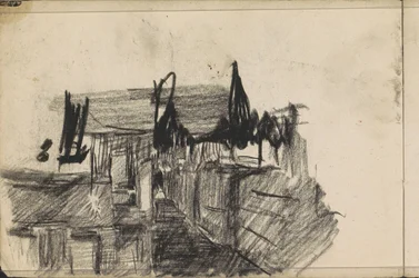 Vista de la calle con figuras