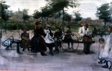 El banco del parque, Ámsterdam
